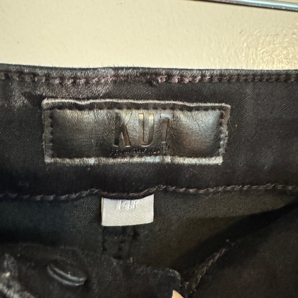 Kut from the Kloth Black Flare & Frayed Hem Jeans so 14 - Picture 8 of 14